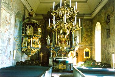 Inside Hackas church